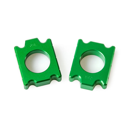 Blocs d'axe de roue arrière réglage chaîne — Kawasaki KX125 KX250 KXF250 KXF450 KLX450R