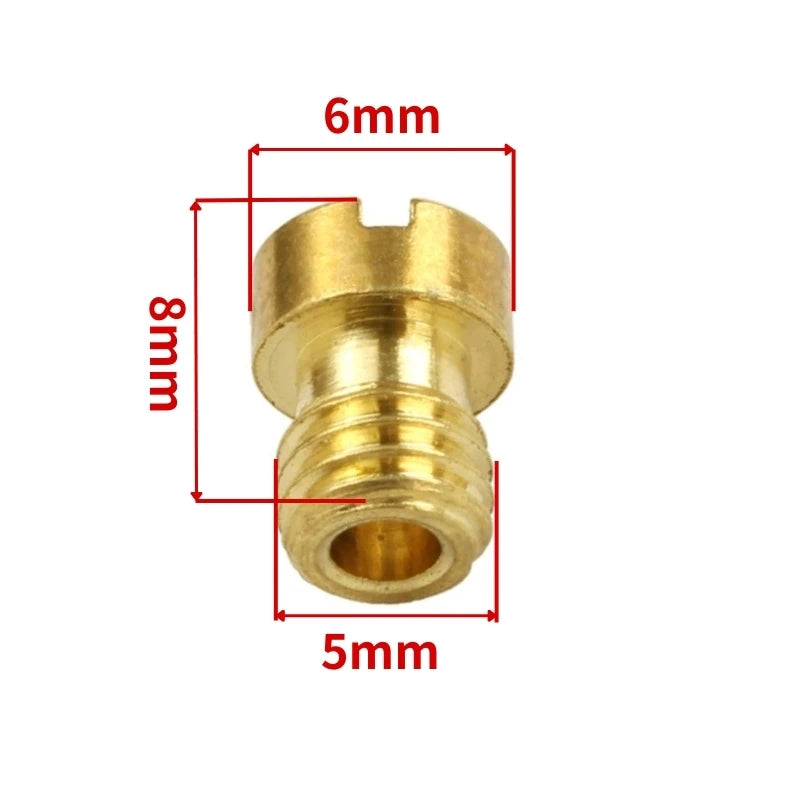 Gicleur principal M5 de 75 à 195 pour carburateur Keihin OKO KOSO PWK 125cc 150cc CVK PZ27 PZ30