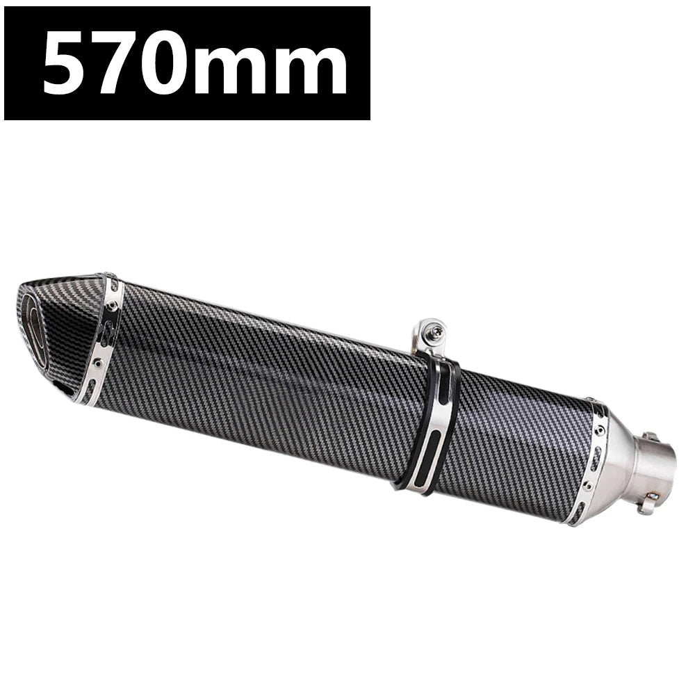Universal 51MM Motorcycle Stainless steel Exhaust Pipe 570mm for ninja400 R3 Z900 S1000RR pcx160 duke390 R1 MT-07 slip-on