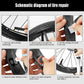 Bike Tire Repair Kit Convenient To Carry With Portable Storage Box Suitable For Motorcycle Bycicle Inner Tube Puncture Patch Kit