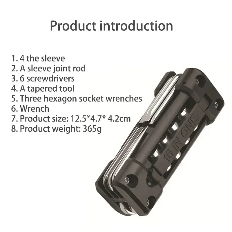 Kit outils moto multifonction — Dépannage piste & route