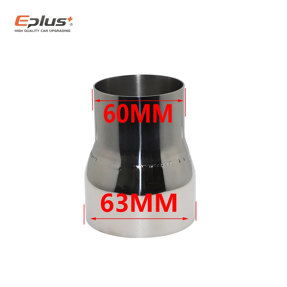 Size range 51mm to 89mm Universal Stainless Steel Straight Adapter Reducer Car Motorcycle Exhaust Muffler Pipeline Welded Pipe