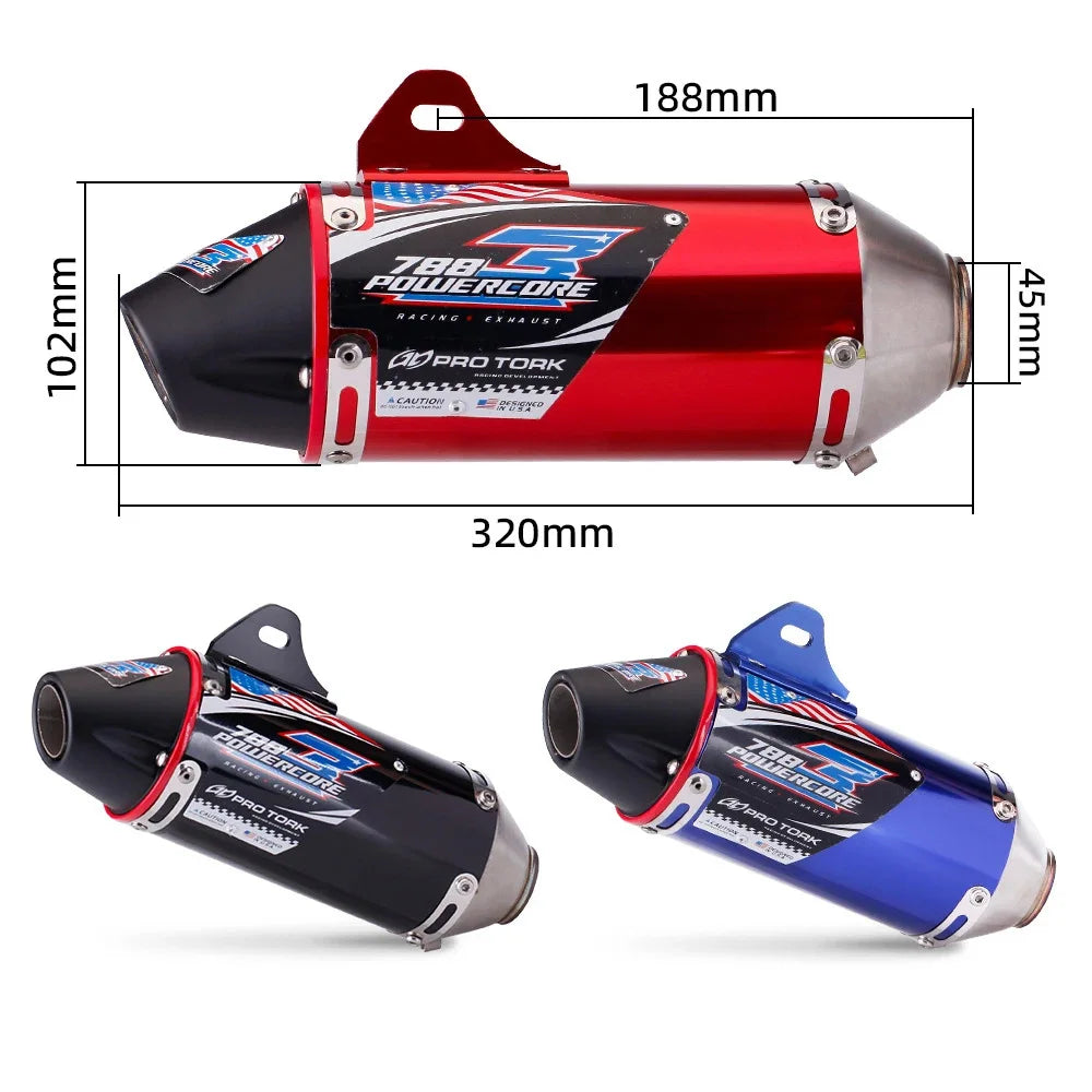 Motorcycle Exhaust Full System Muffler Escapes For HONDA CRF150 CRF230 CRF250 Motorcycle Modified Exhaust Pipe Front Off Road