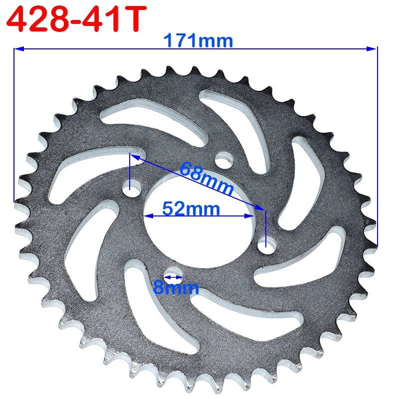 Kit pignon + couronne 428 — ATV Quad Pit Bike Moto 25T à 48T