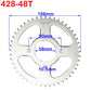 Kit pignon + couronne 428 — ATV Quad Pit Bike Moto 25T à 48T