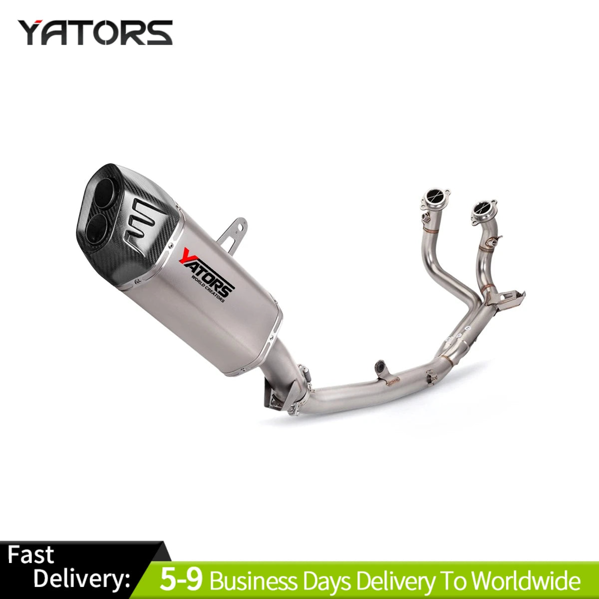 For CRF1100L CRF1100 Motorcycle Exhaust Modify Stainless Front Mid Link Pipe Original Interface Off Road Moto