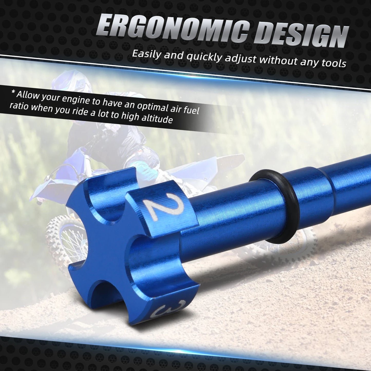 Vis de réglage air/carburant carburateur Keihin FCR — Yamaha WR YZ YFZ 250-450