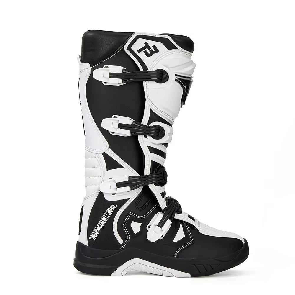 Professional Outdoors Motocross Racing Long Boots  Anti Slip Breathable Motos Shoes Men's Motorcycle Protective Boots