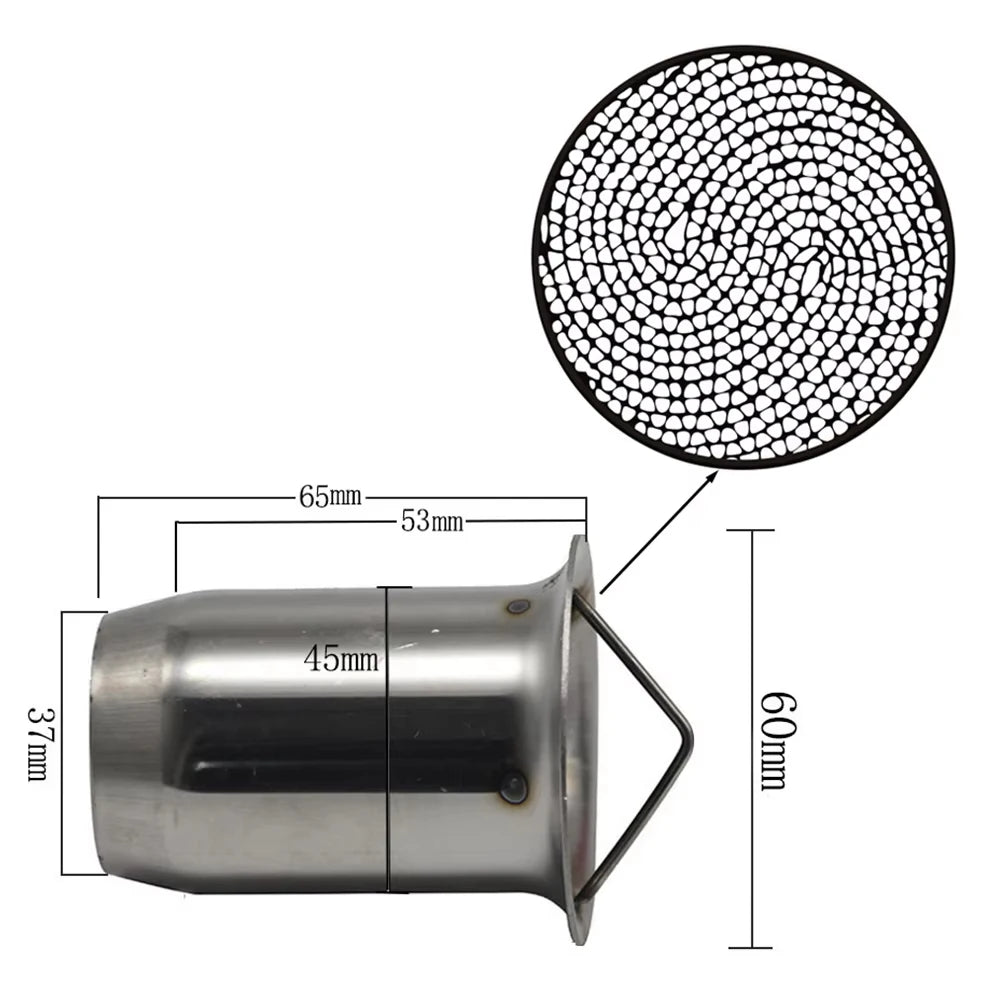 DB Killer silencieux 51/60 mm — Réducteur de bruit échappement universel