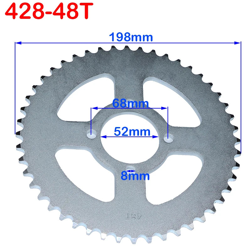 Kit pignon + couronne 428 — ATV Quad Pit Bike Moto 25T à 48T