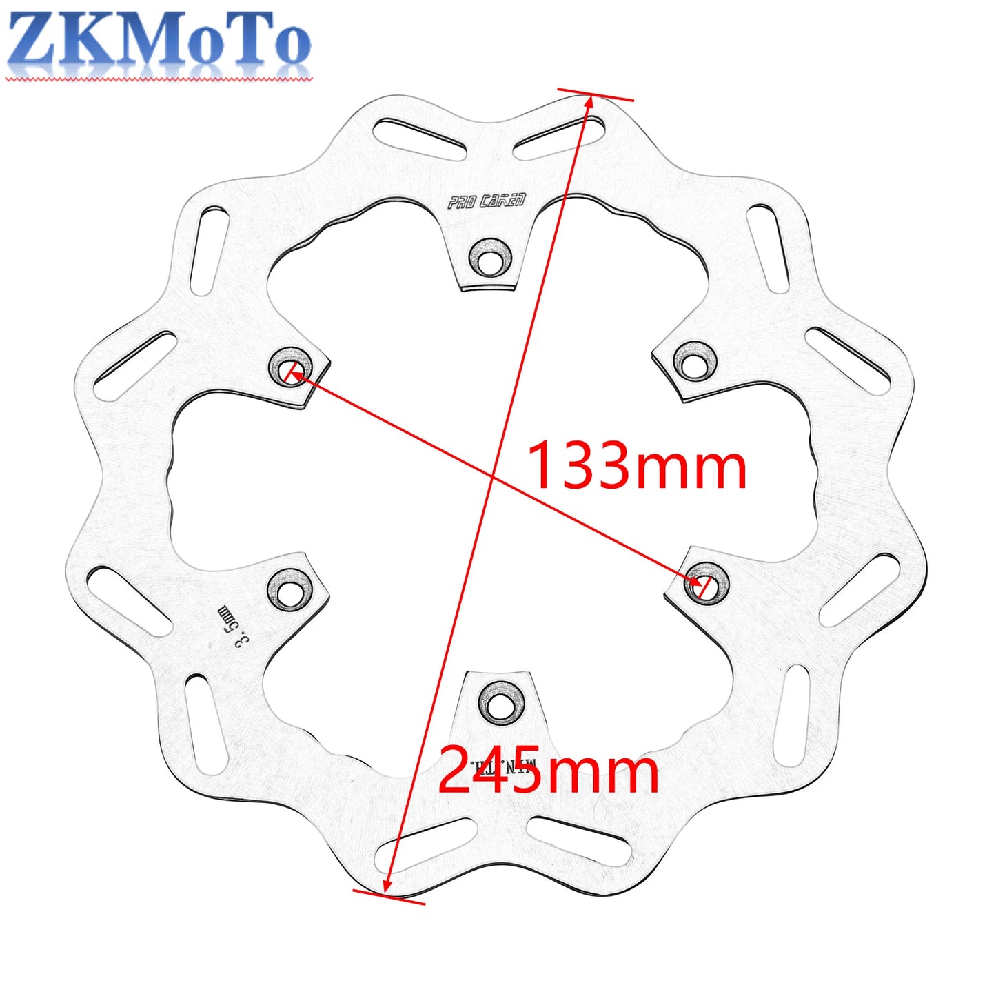 Disques de frein avant & arrière — Yamaha YZ125 YZ250 YZ250F YZ426F YZ450F WR 1998-2021