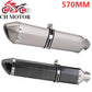 Universal 51MM Motorcycle Stainless steel Exhaust Pipe 570mm for ninja400 R3 Z900 S1000RR pcx160 duke390 R1 MT-07 slip-on